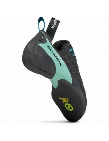instinct w (black-aqua) - pie de gato agresivo con cordones para mujer - scarpa