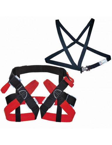 pack arnés speleo + cinta pecho - rock empire / mtde