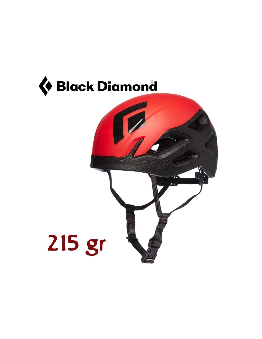 BLACK DIAMOND-VISION HELMET HYPER RED - Casco escalada