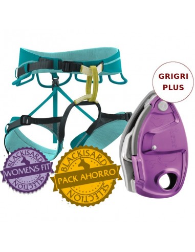 Pack arnés autana women con grigri plus de Petzl