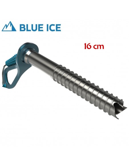 Aero Ice Screw (Blue) 16 cm-  Tornillo de hielo ultraligero con manivela - Blue Ice