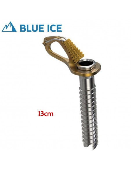 Aero Ice Screw (Yellow) 13 cm-  Tornillo de hielo ultraligero con manivela - Blue Ice