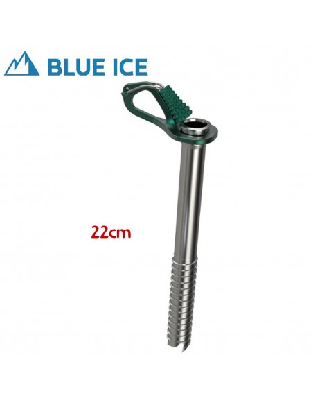Aero Ice Screw (Green) 22 cm-  Tornillo de hielo ultraligero con manivela - Blue Ice