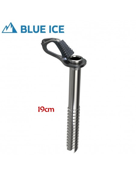 Aero Ice Screw (Grey) 19 cm-  Tornillo de hielo ultraligero con manivela - Blue Ice