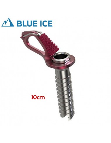 Aero Ice Screw (Red) 10 cm-  Tornillo de hielo ultraligero con manivela - Blue Ice