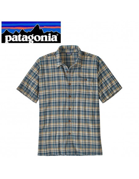 A/C Shirt (Stone Blue)- Camisa algodon organico de manga corta - Patagonia