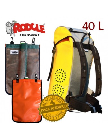 Lekime + bolsa socorro - Mochila barrancos 40L con bolsa cuerda socorro - Rodcle