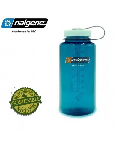 Botella boca ancha Sustain1000ml (Azul Mar) - Nalgene