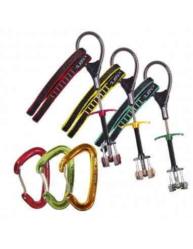 pack semáforo con mosquetones - aliens amarillo, rojo y verde con mosquetones wifi - fixe/qi'rock