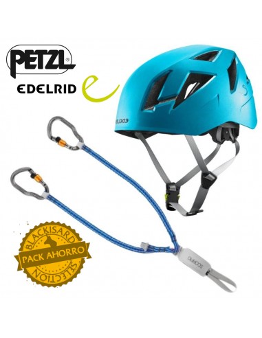 Pack disipador Petzl Scorpio + casco...