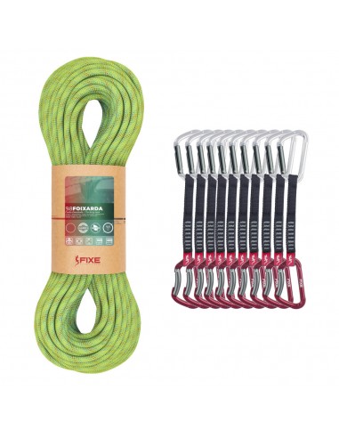 Pack cuerda Foixarda (60m) + 10 cintas Mongrony 18cm - Fixe