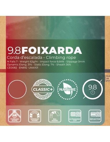 Cuerda Foixarda de 40m y 9,8mm de diametro de Fixe