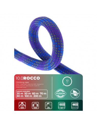 Cuerda Rocco 10mm Fusion de 50m
