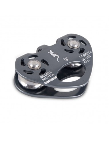 polea doble eje para tirolinas de cable fixe