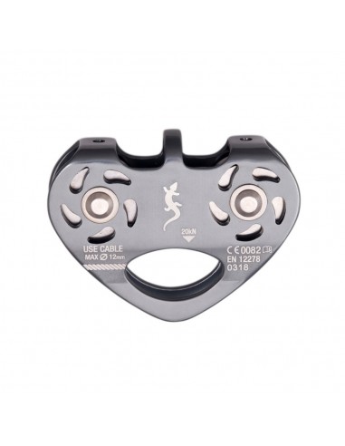 polea doble eje para tirolinas de cable fixe