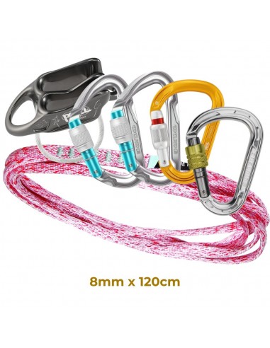 pack reunión 120 cm con reverso - petzl/edelrid/blue ice