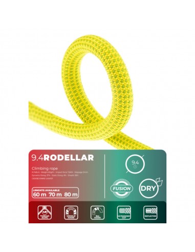 Fixe Rodellar Fusion Dry 9,4mm Endurance de 80m