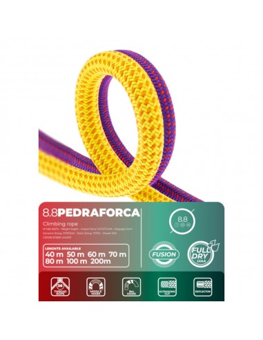 Fixe Pedraforca 8,8mm Full Dry Fusion de 60m color violeta