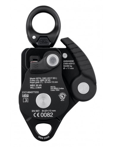 Twin Release - Polea bloqueadora doble desembragable para sistemas de izado - Petzl
