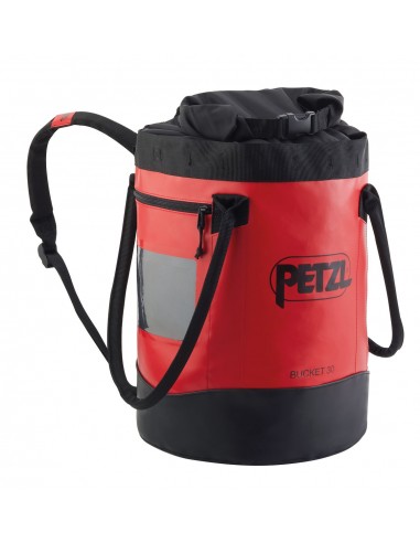 Bucket 30L (Rojo) - Saca autoportante de mediana capacidad - Petzl