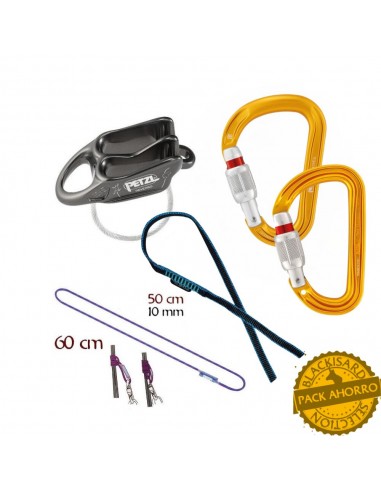 Kit rapel completo con reverso de Petzl