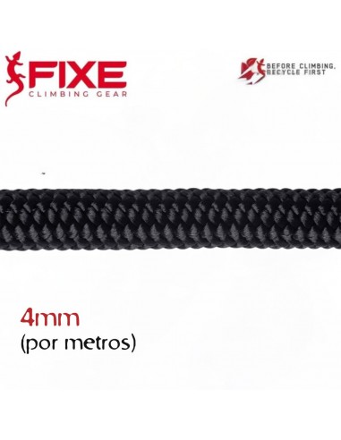 Cordino 4mm (por metros) (Negro) - Fixe