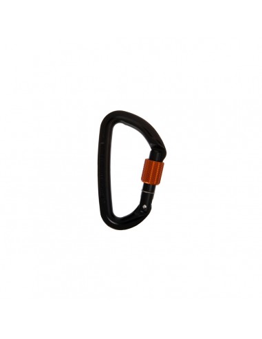Seesion screw gate (Black / Tangerine) - Mosqueton a rosca - Wild Country