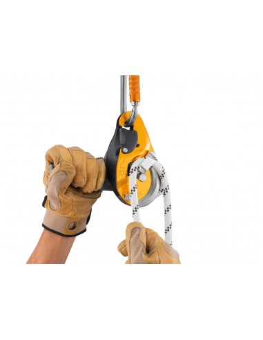 I\'D EVAC de Petzl (Amarillo) - Descensor autofrenante con funcion antipánico para evacuaciones