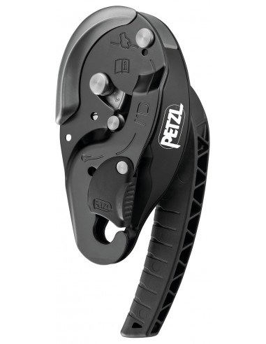 I\'D L de Petzl (Rojo) - Descensor autofrenante con funcion antipánico adaptado al rescate