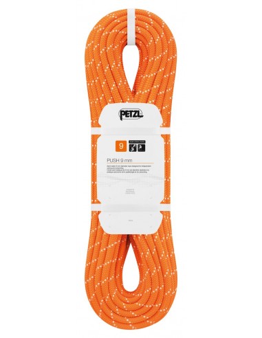 Push 9mm (200m) Naranja - cuerda semiestática para barrancos y espeleo - Petzl