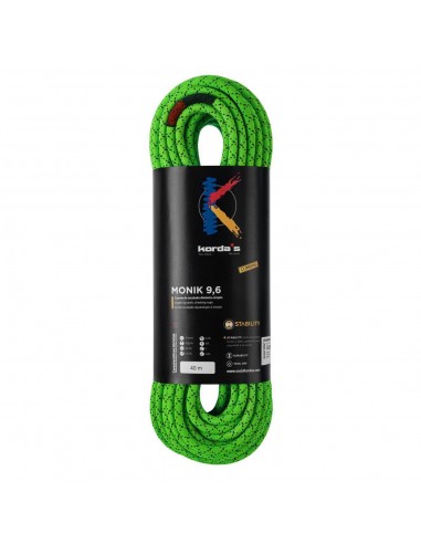 Monik 9,6mm (Verde) (60m) Estability - Cuerda dinamica - Korda\'s