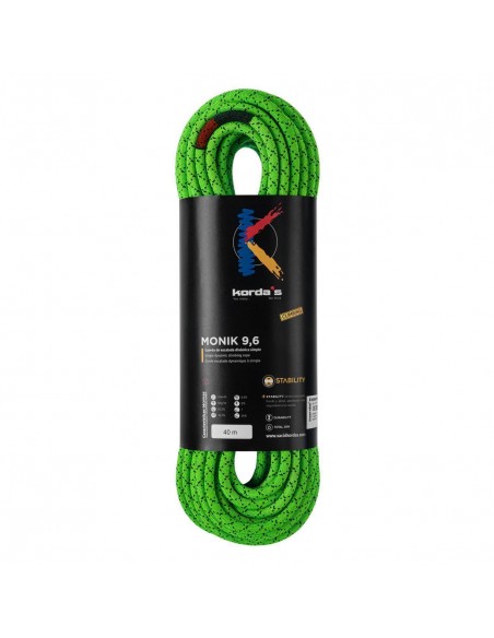 Monik 9,6mm (Verde) (60m) Estability - Cuerda dinamica - Korda\'s