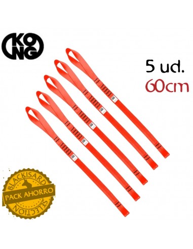 Pack 5 Aro adventure Evo 60 cm (Rojo) - Cabo anclaje simple - Kong