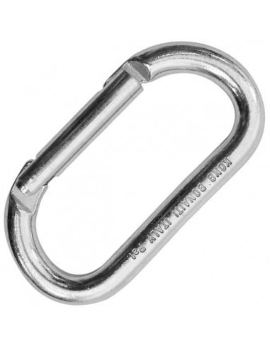 Oval Alu Straight gate (alumio pulido) - Mosqueton simetrico - Kong