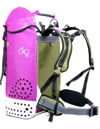 Pack Bodengo 45L + Chichin 42L Violeta - Mochilas tecnica para barrancos - Rodcle