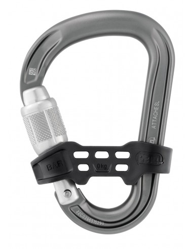 Attache Bar (Gray) - Mosqueton HMS Rosca con antigiro - Petzl