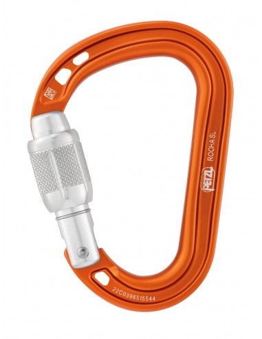 Rocha (Orange) - Mosqueton de Pera ultracompacto a Rosca - Petzl