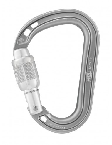 Pack 2 Rocha (Orange + Light Gray) - Mosquetones de Pera ultracompactos a Rosca - Petzl