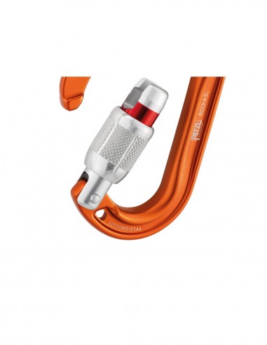 Pack 2 Rocha (Orange + Light Gray) - Mosquetones de Pera ultracompactos a Rosca - Petzl