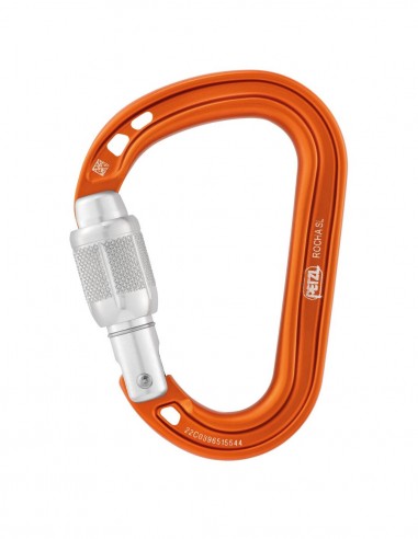 Pack 2 Rocha (Orange + Light Gray) - Mosquetones de Pera ultracompactos a Rosca - Petzl