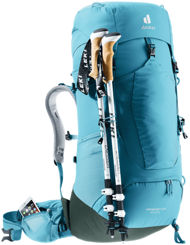 Air Contact Lite 45 + 10 SL (Lagoon - Ivy ) - Mochila de trekking para mujer - Deuter