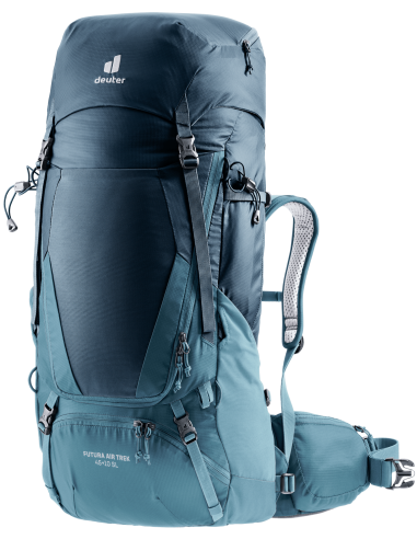 Futura Air Trek 45 + 10 SL (Marine - lake) - Mochila de trekking para mujer - Deuter