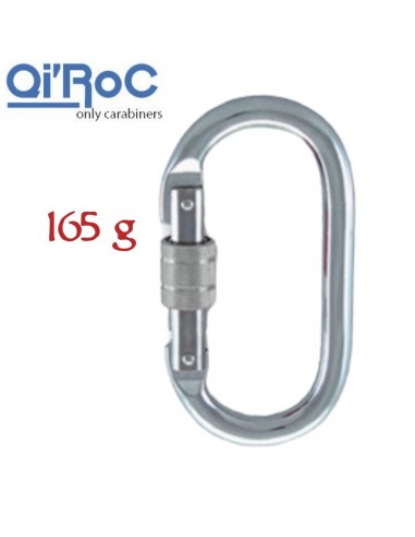 Mercuri seguro - Mosqueton acero rosca simetrico - Qi\'Roc