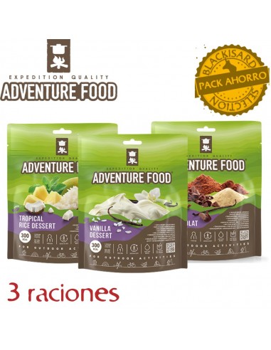 Pack 3 postres - comida liofilizada...