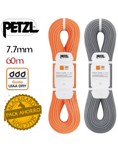 Pack 2 Paso guide 7,7mm Dry 60m (Gris...