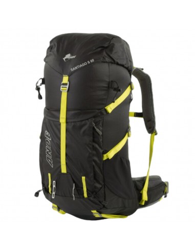 Santiago 2.0 60L Shield (Nero/Giallo) - Mochila de trekking con tratamiento impermeable - Ande