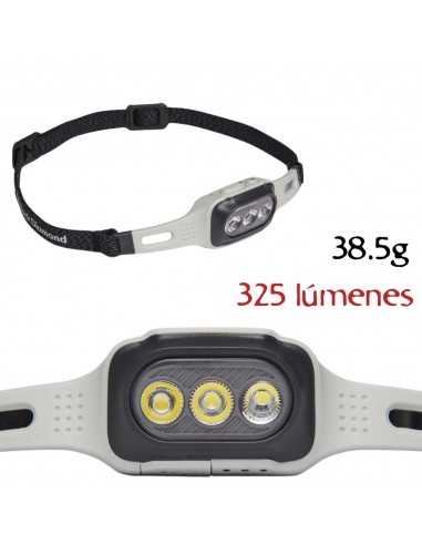 Deploy run light (Alloy) - Frontal ligero recargable de 325 lumens - Black Diamond