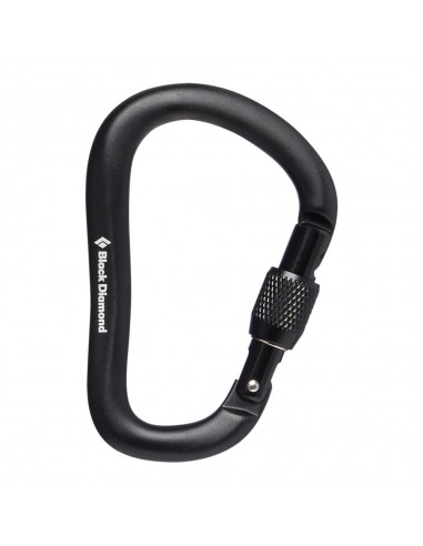 HMS Rocklock Screwgate (Negro) - Mosqueton HMS cierre rosca - Black Diamond