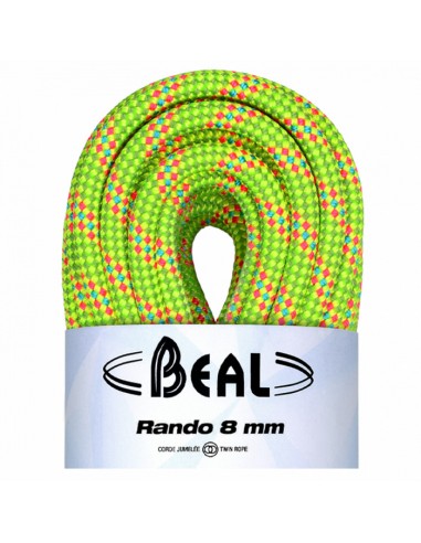 Rando Golden Dry 8mm (20m) (Verde) - Cuerda para glaciares y alpinismo - Beal