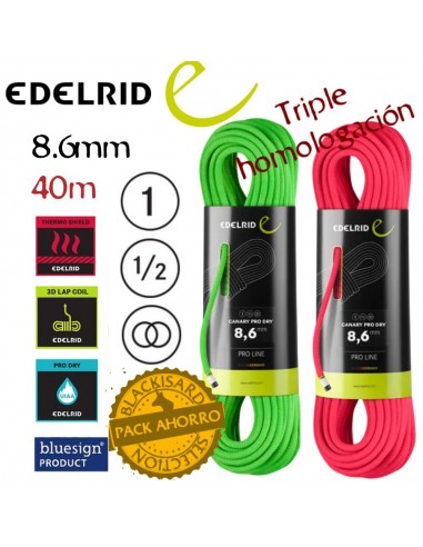 Pack 2 Canary Pro Dry 8,6 mm 40m...